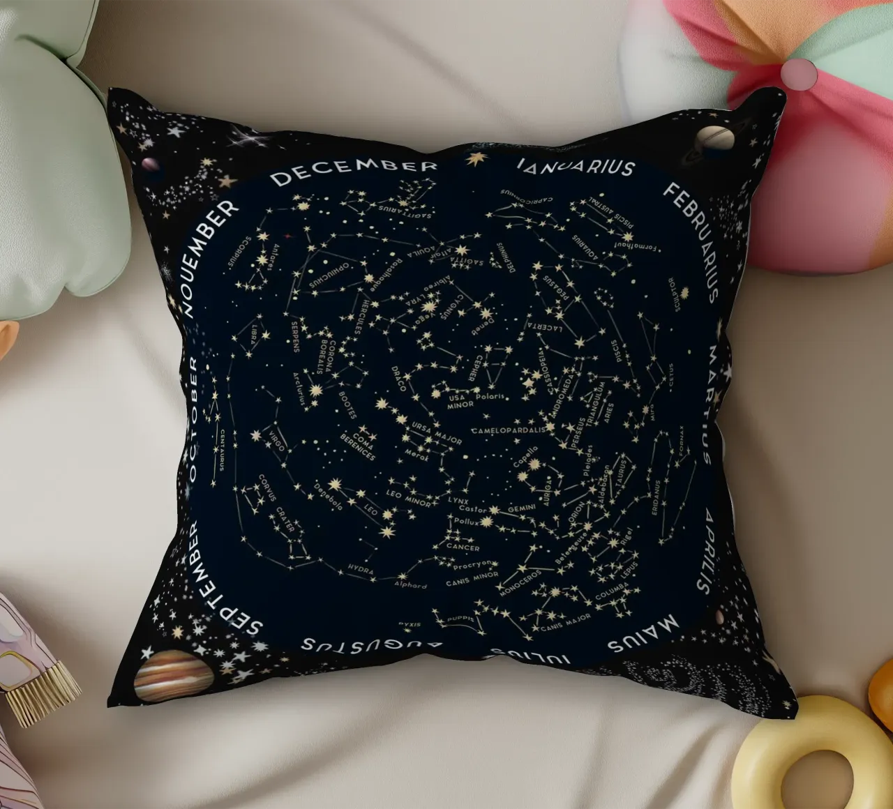 Come with me to see the Stars decorative cushion by Eva Nev