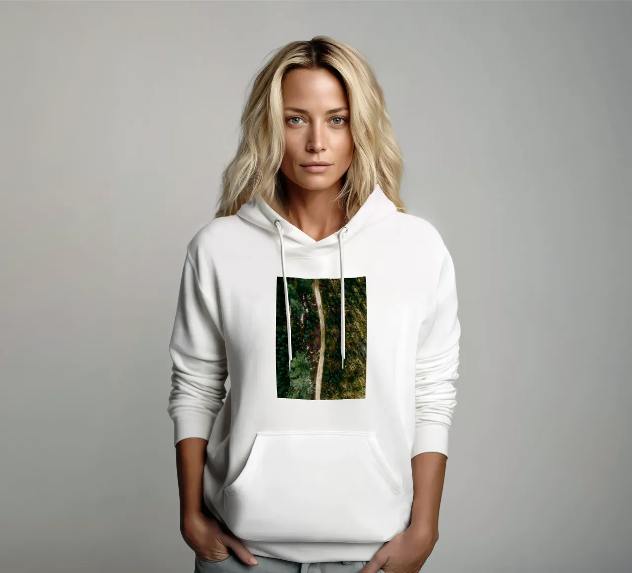 sentiero nella foresta felpa con cappuccio da Earthly Visions