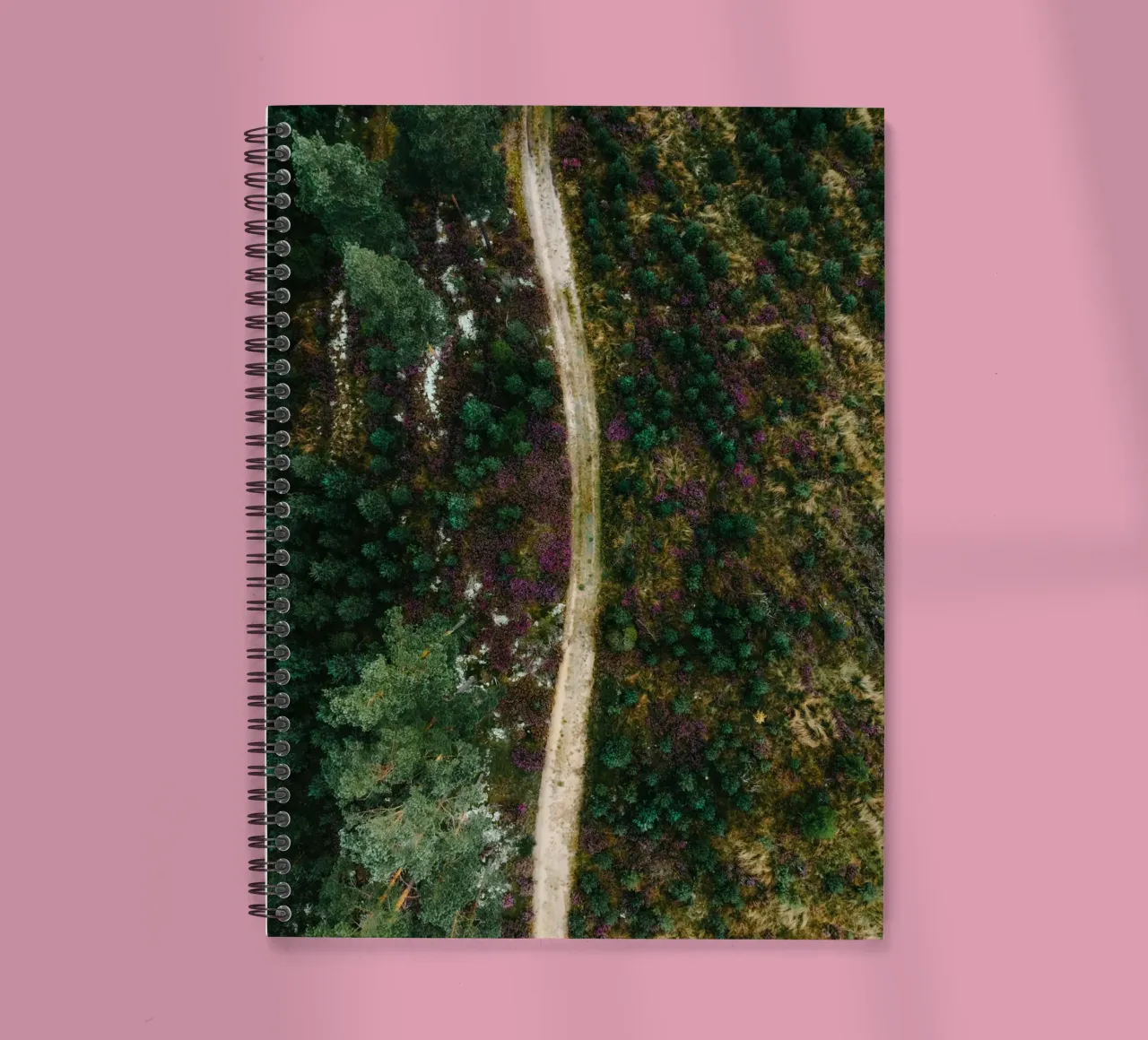 path in the forest spiral notebook by Earthly Visions
