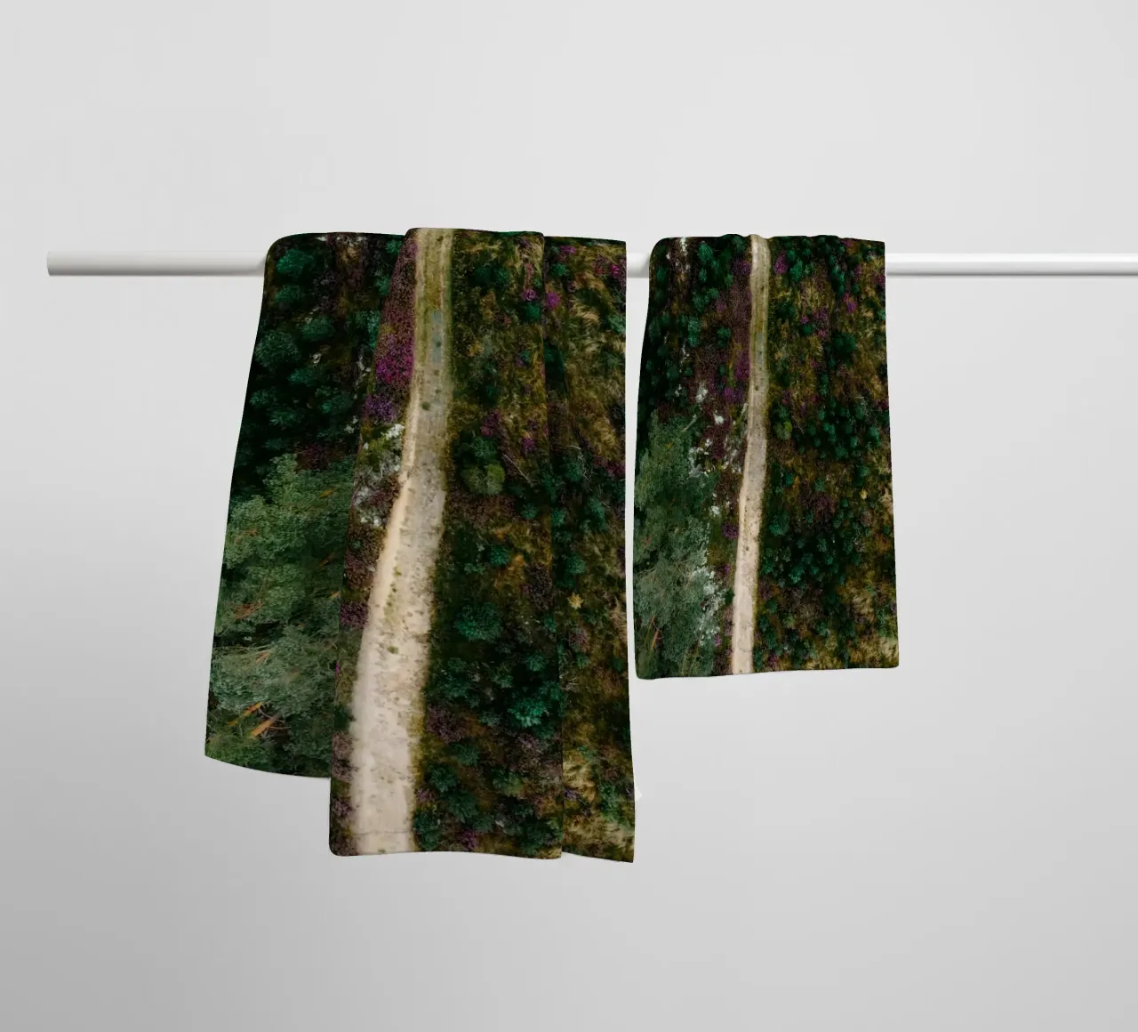 path in the forest towel by Earthly Visions
