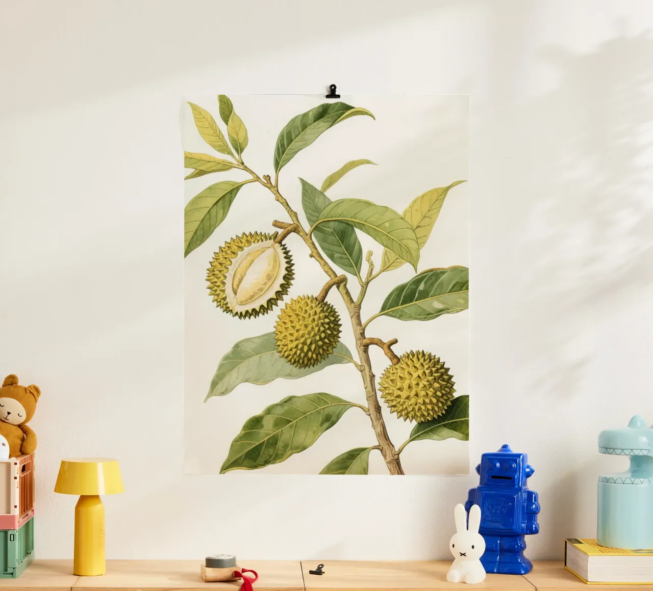 Pianta di Durian carta hahnemühle da knowledge