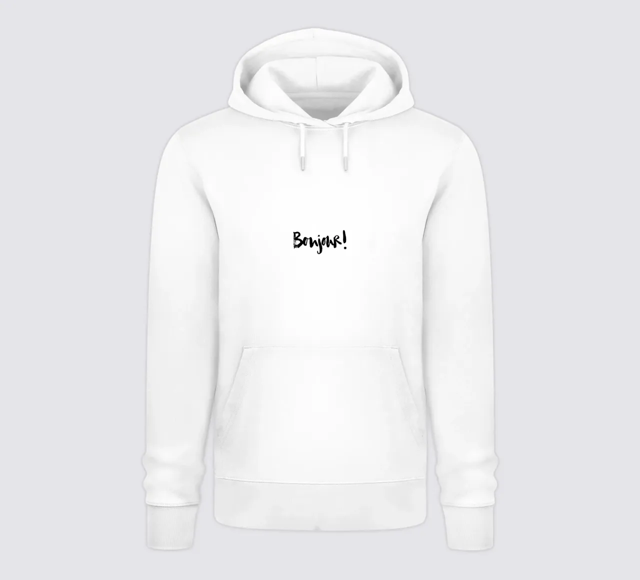 Bonjour felpa con cappuccio da Brushmeetspaper