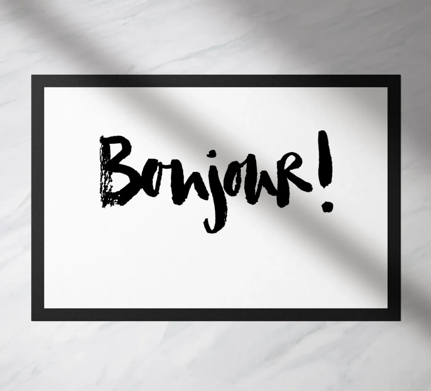 Bonjour deurmat van Brushmeetspaper