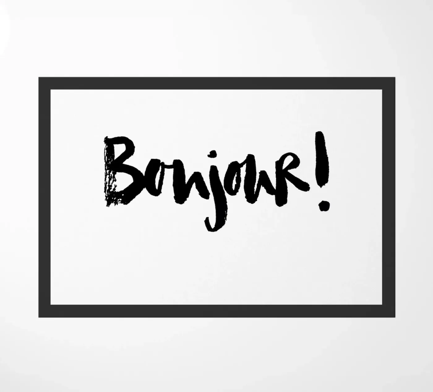 Bonjour deurmat van Brushmeetspaper