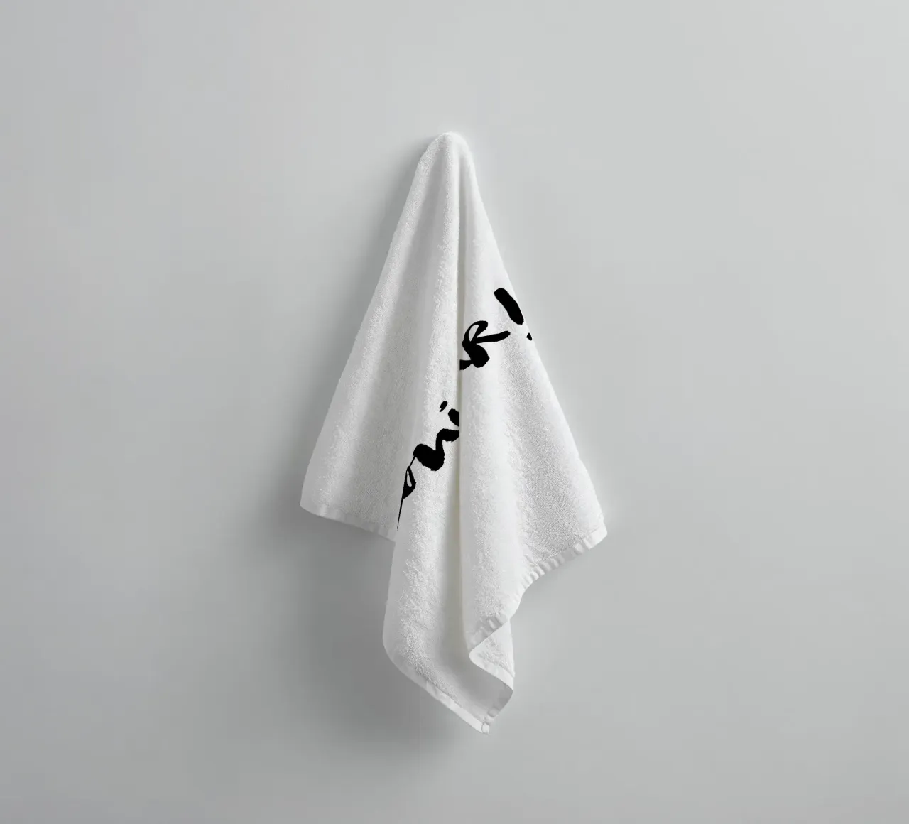 Bonjour towel by Brushmeetspaper