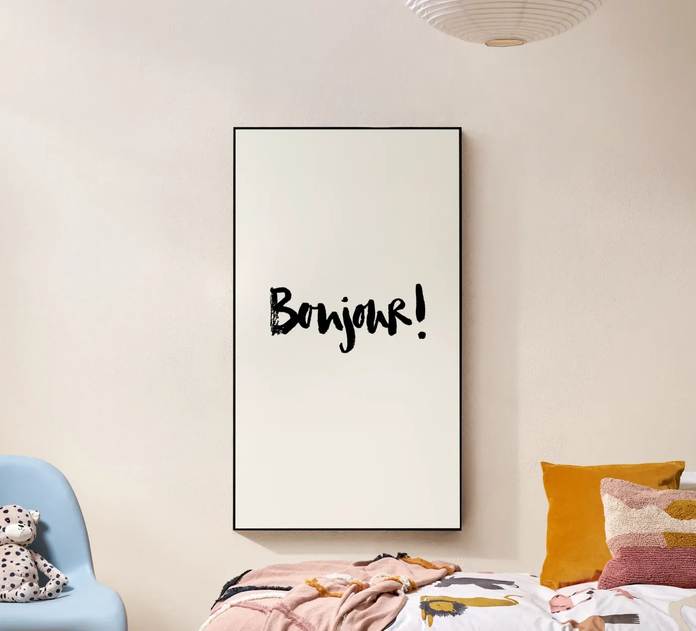 Bonjour plexiglas de Brushmeetspaper
