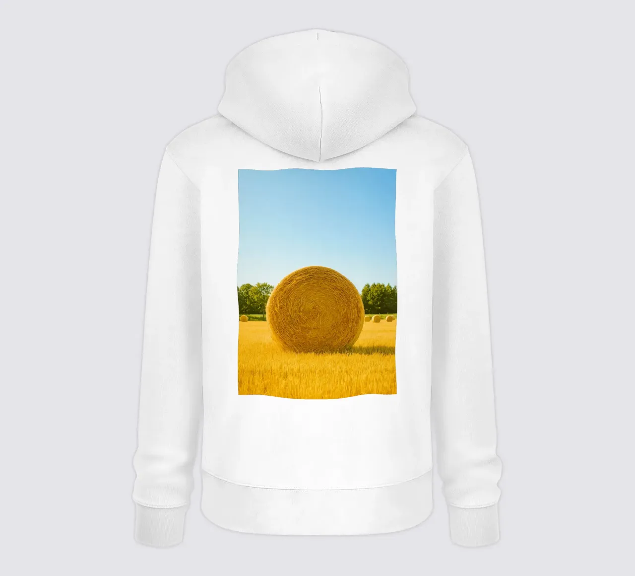 straw bale retro photography felpa con cappuccio da lottuz
