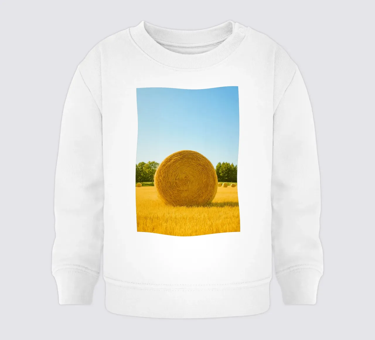 straw bale retro photography felpa neonato da lottuz