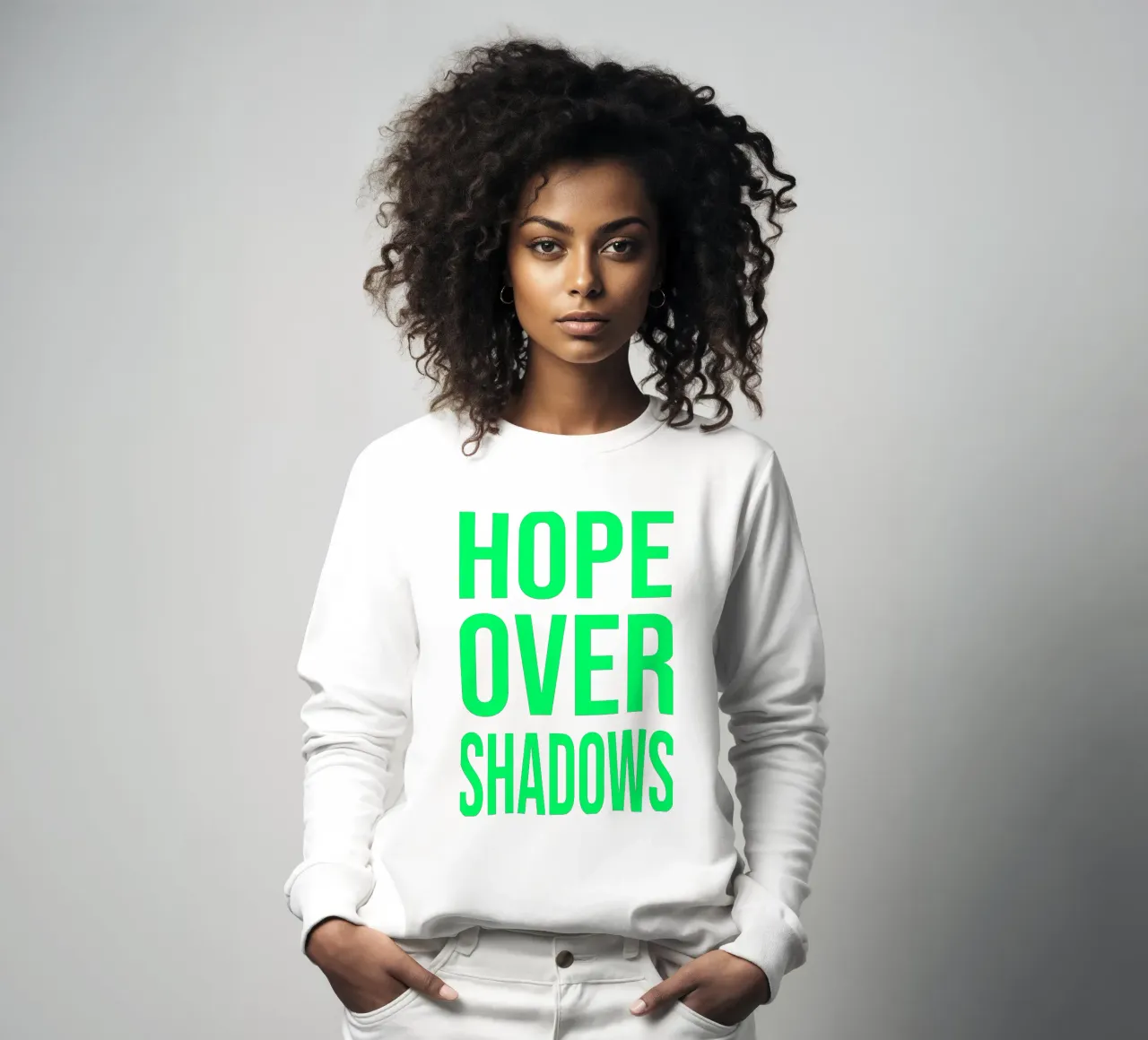 OVER Series- bold letters, brave values (5 colors) felpa da OVER SERIES