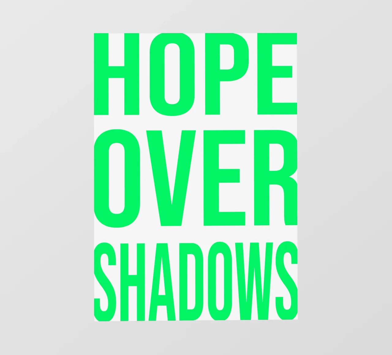OVER Series- bold letters, brave values (5 colors) telo in pvc da OVER SERIES