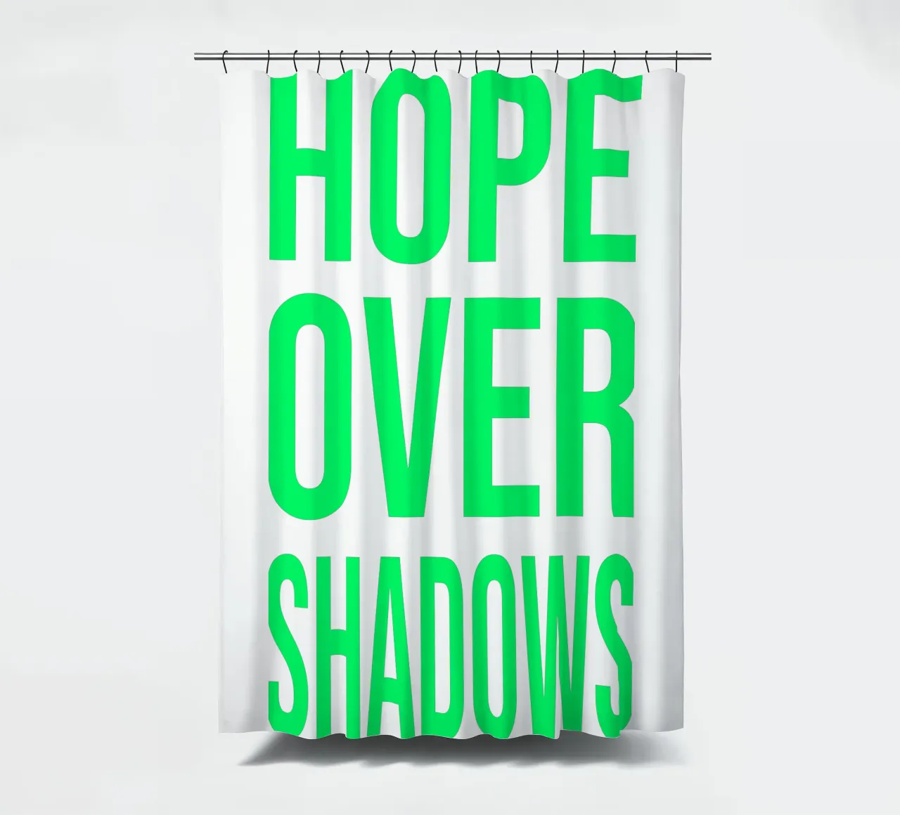 OVER Series- bold letters, brave values (5 colors) tenda da doccia da OVER SERIES