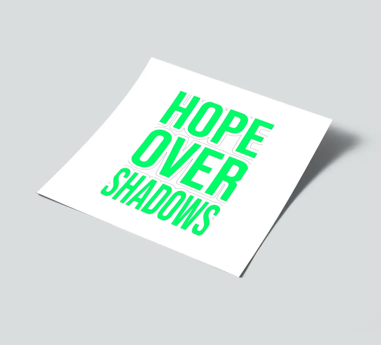 OVER Series- bold letters, brave values (5 colors) foglio adesivo da OVER SERIES