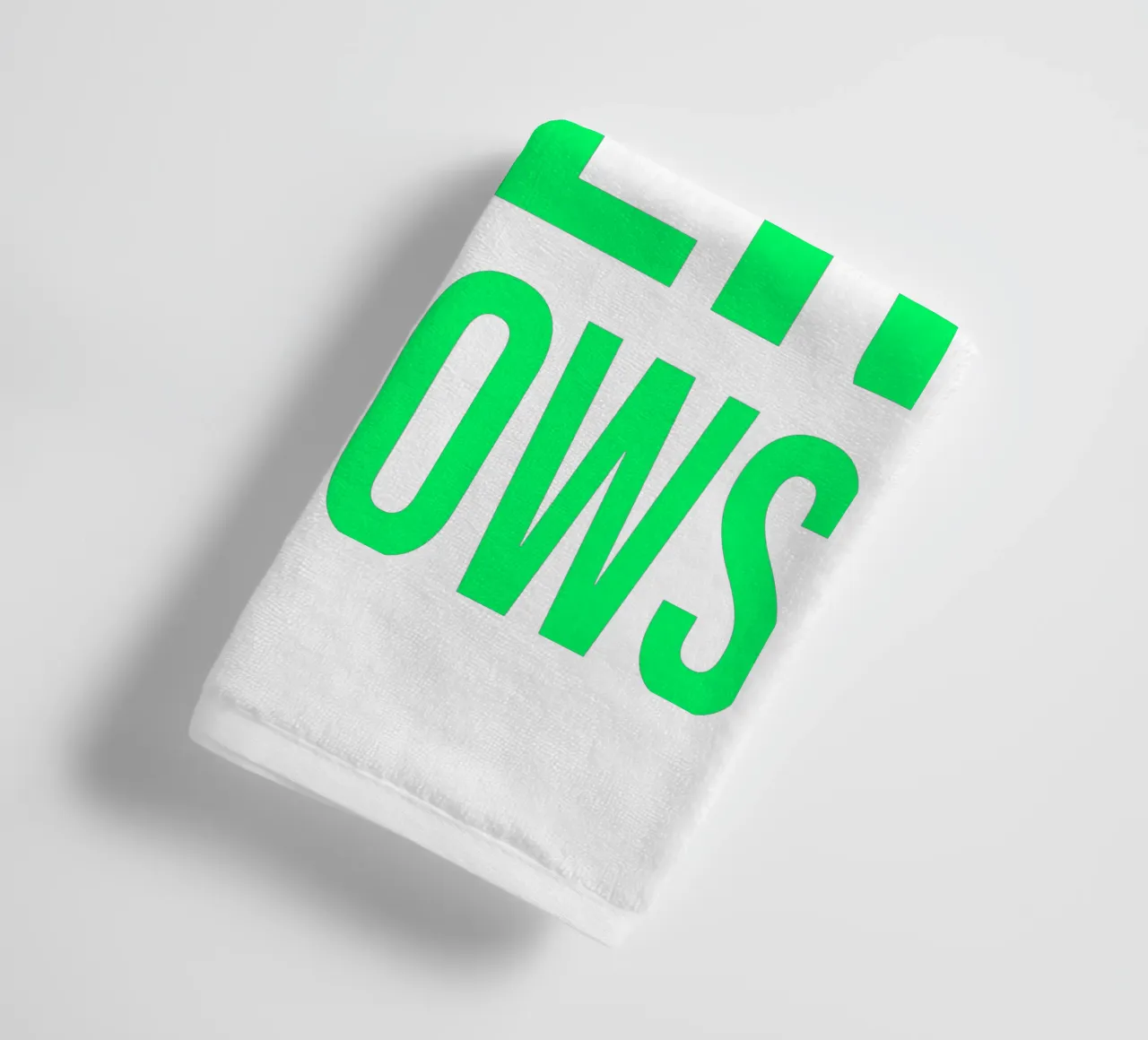 OVER Series- bold letters, brave values (5 colors) badhanddoek van OVER SERIES