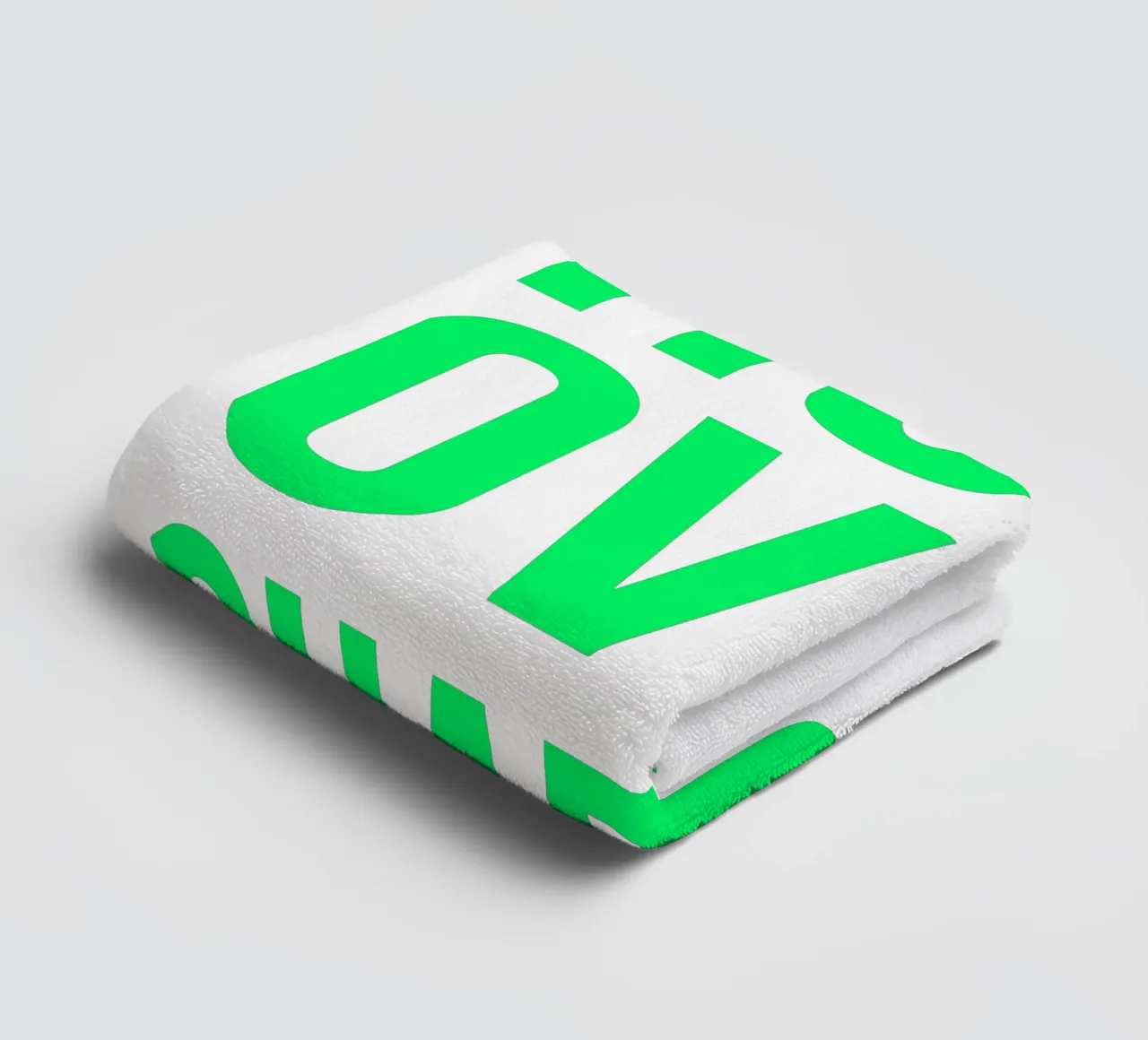 OVER Series- bold letters, brave values (5 colors) badhanddoek van OVER SERIES