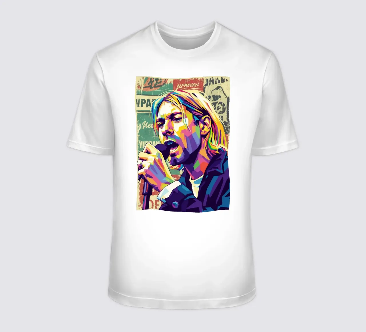 Kurt Cobain pop art t-shirt da Hantamrata