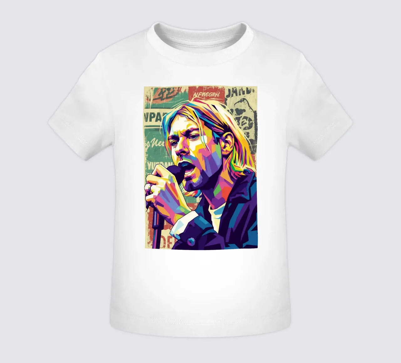 Kurt Cobain pop art maglietta neonato da Hantamrata