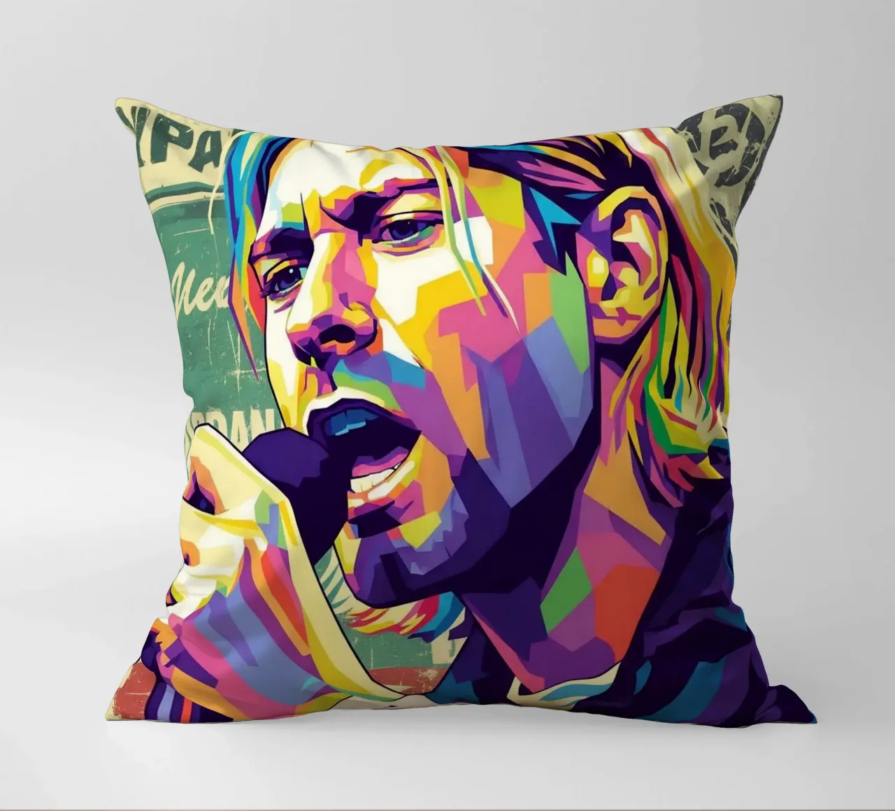Kurt Cobain pop art cuscino da Hantamrata