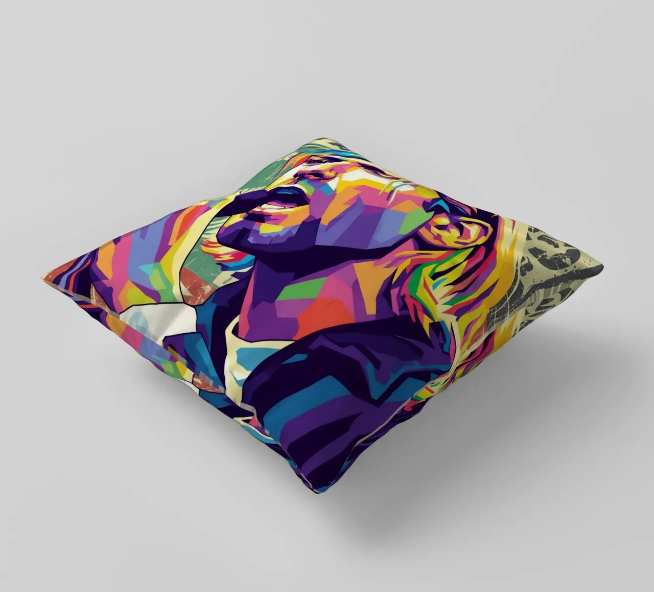 Kurt Cobain pop art cuscino da Hantamrata