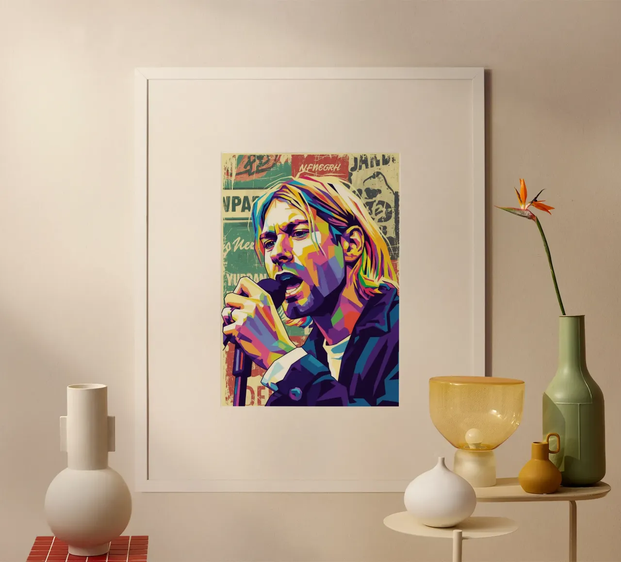 Kurt Cobain pop art carta hahnemühle da Hantamrata