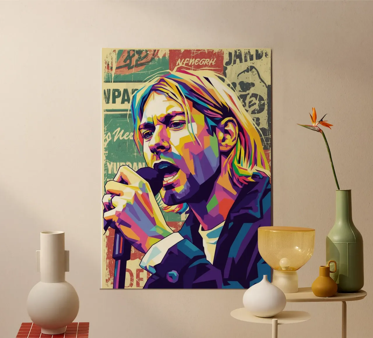Kurt Cobain pop art carta hahnemühle da Hantamrata