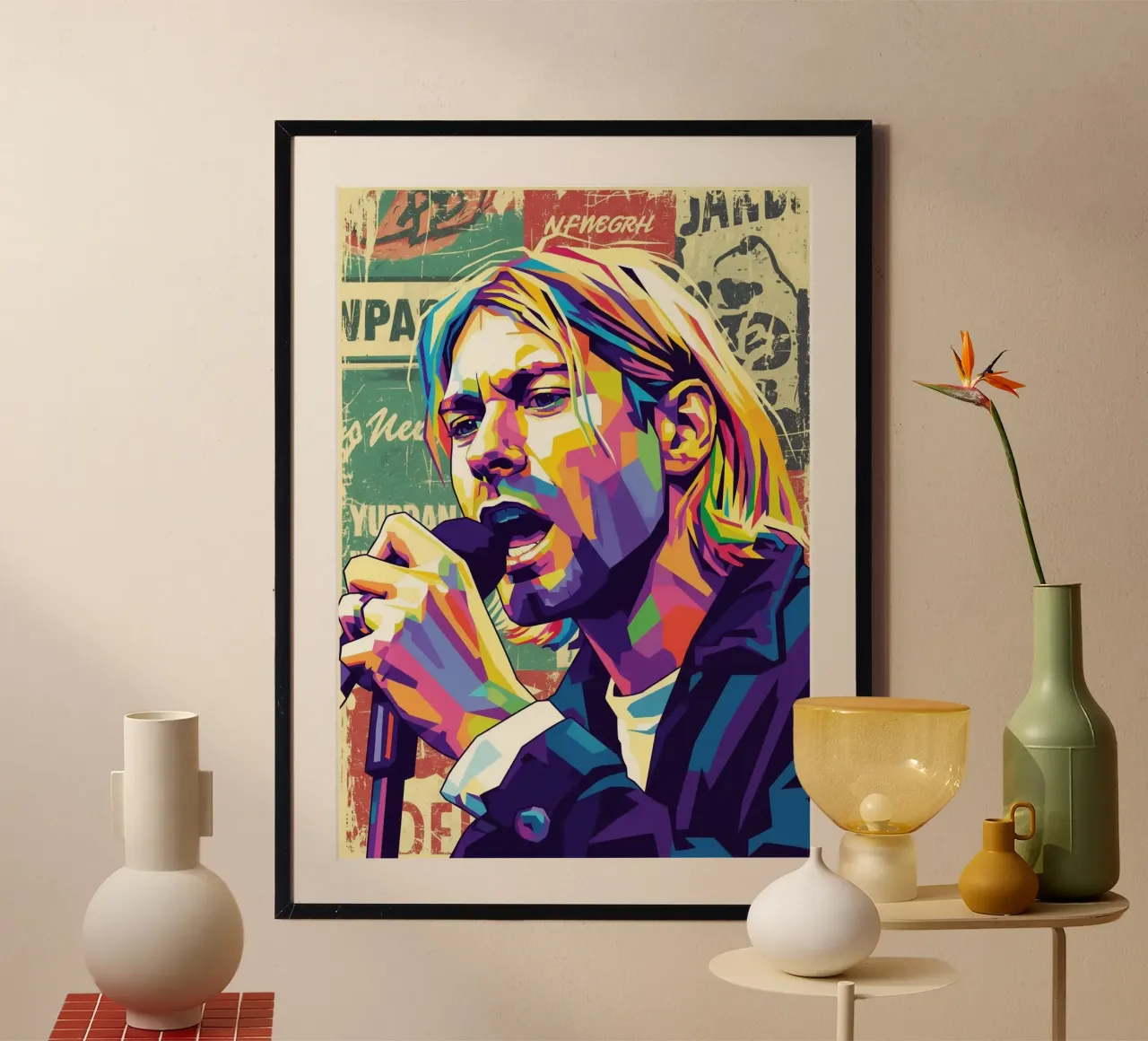 Kurt Cobain pop art carta hahnemühle da Hantamrata