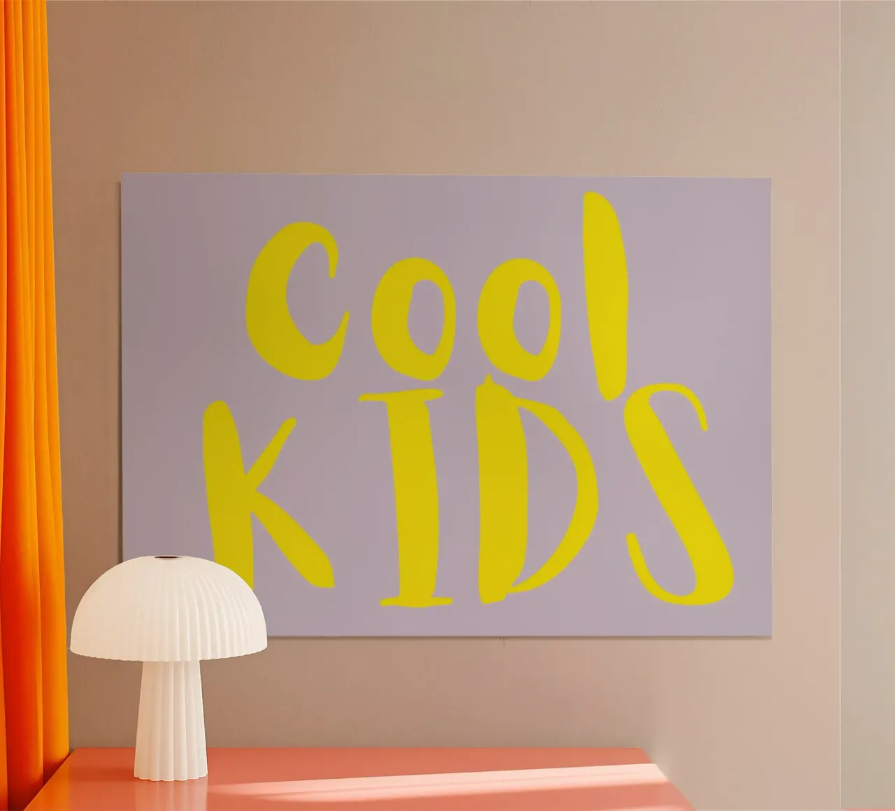 Cool Kids poster con telaio in alluminio da PurePeachStudio