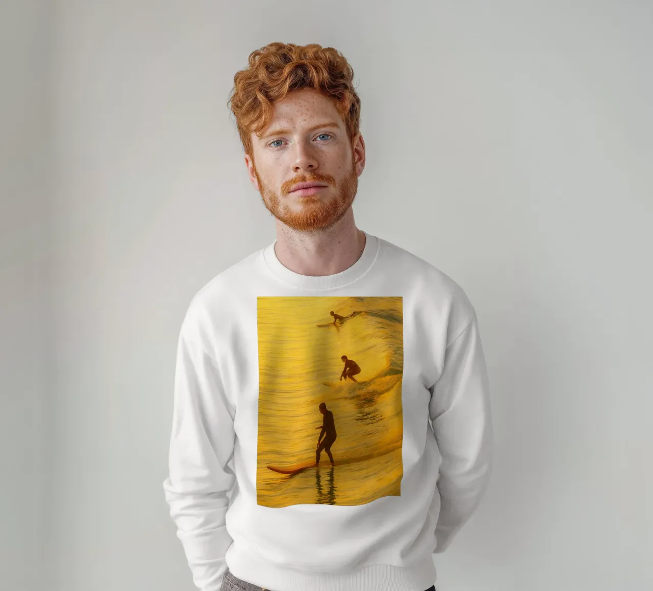 surf pittura retrò felpa da lottuz
