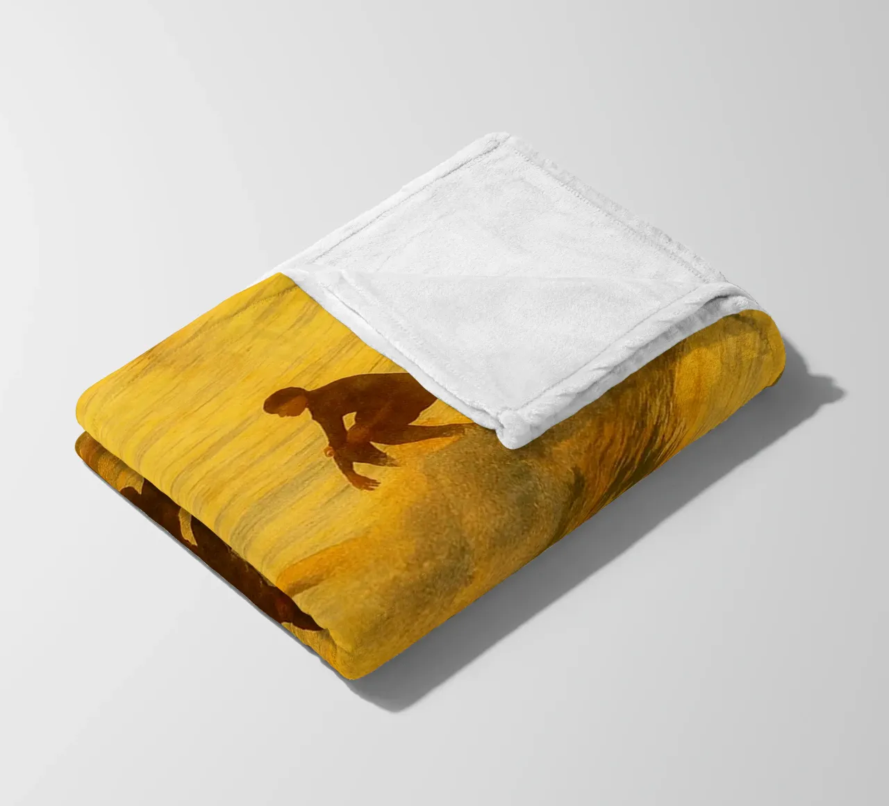 Surfen Retro-Gemälde Fleecedecke von lottuz
