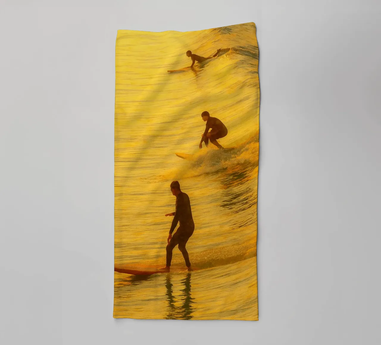 surf pittura retrò asciugamano da bagno da lottuz