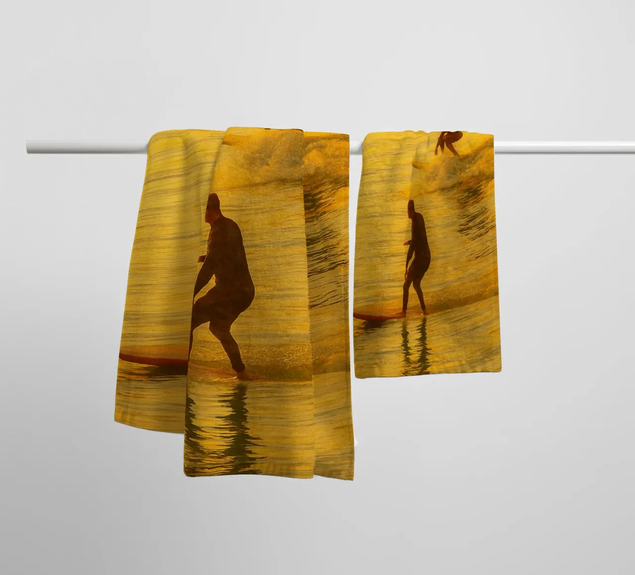 surf pittura retrò asciugamano da bagno da lottuz