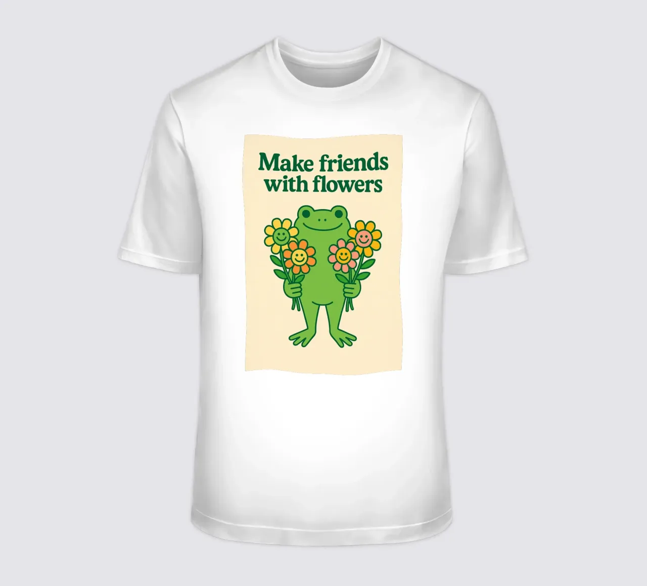 Fare amicizia con i fiori t-shirt da Taika Tori Art