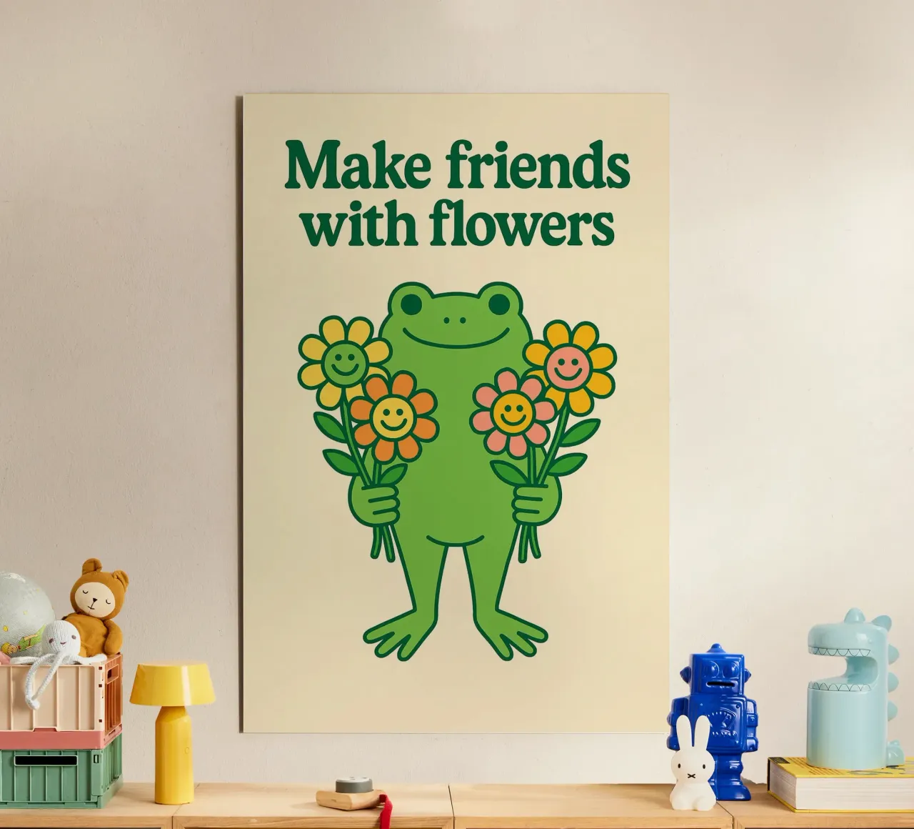 Fare amicizia con i fiori alluminio dibond da Taika Tori Art