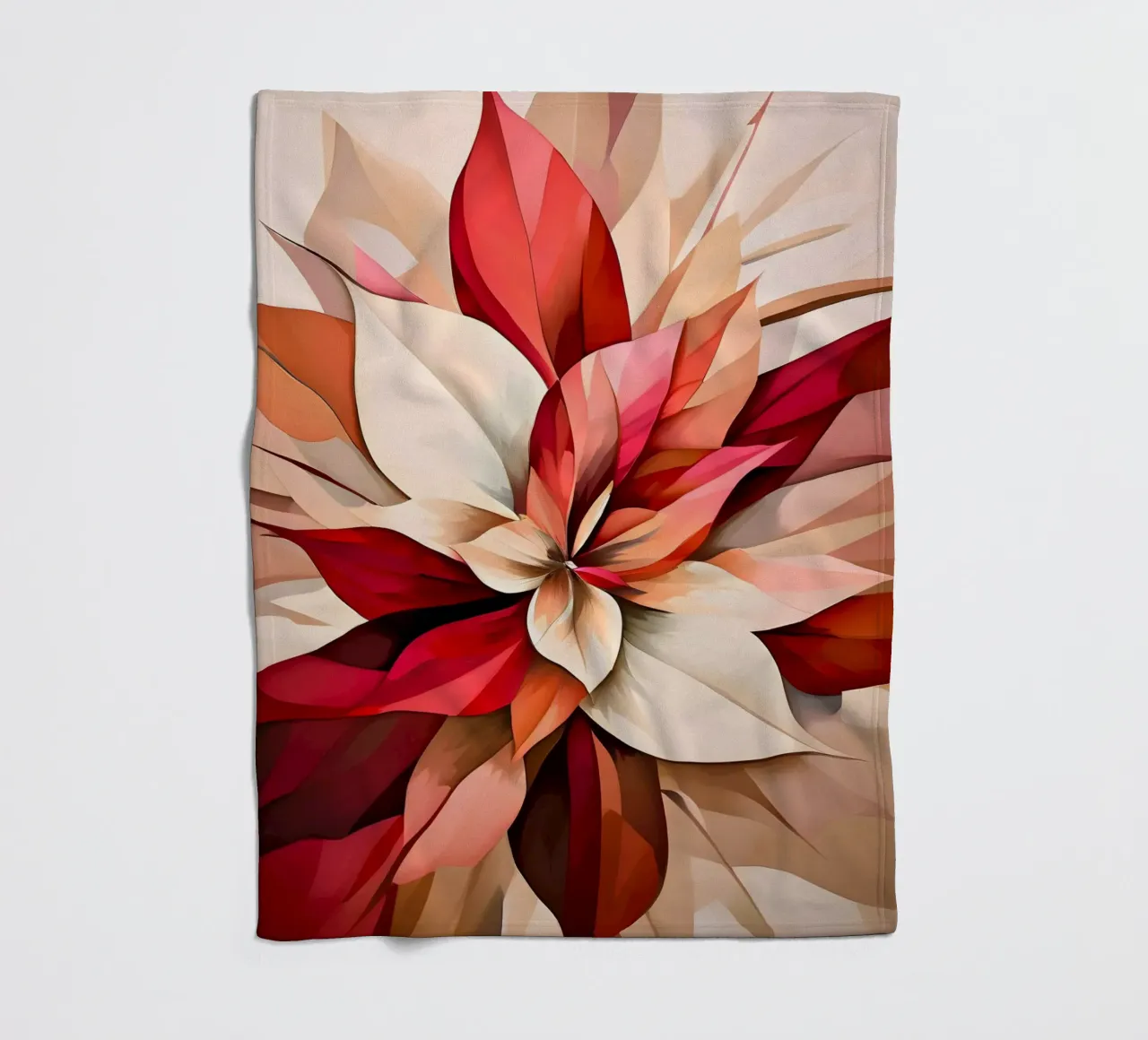 Scoppio floreale astratto coperta in pile da Artistic-shop