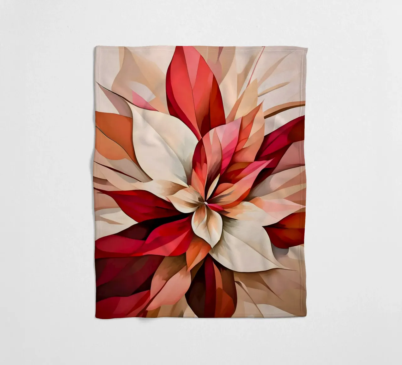 Scoppio floreale astratto coperta in pile da Artistic-shop