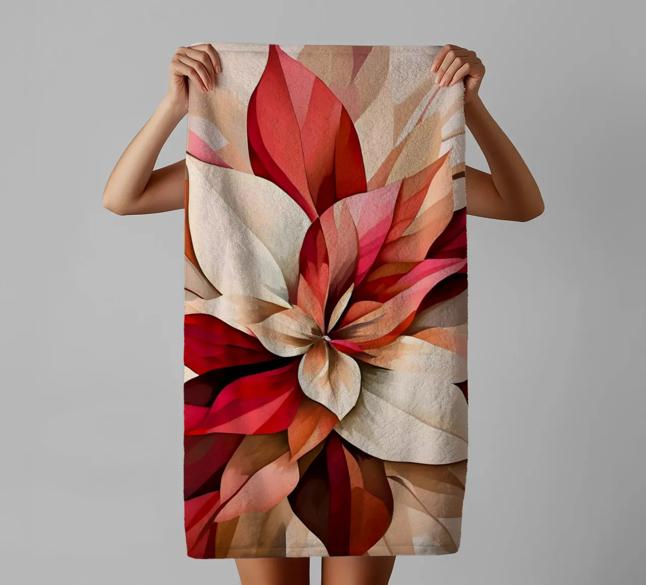 Scoppio floreale astratto asciugamano da bagno da Artistic-shop