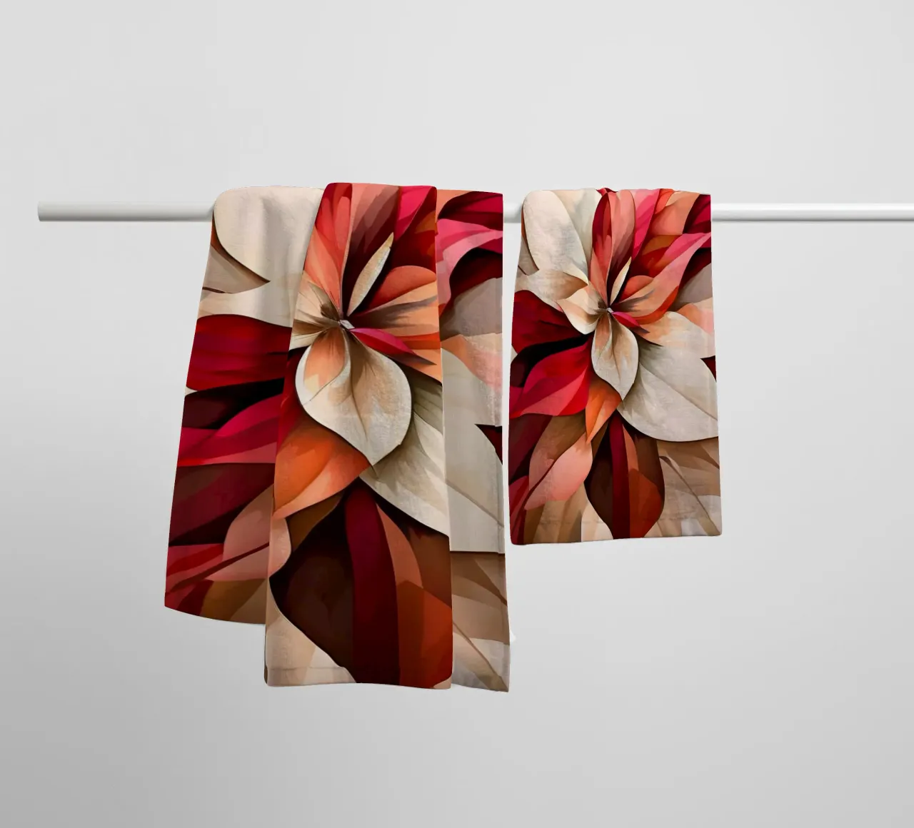 Scoppio floreale astratto asciugamano da bagno da Artistic-shop