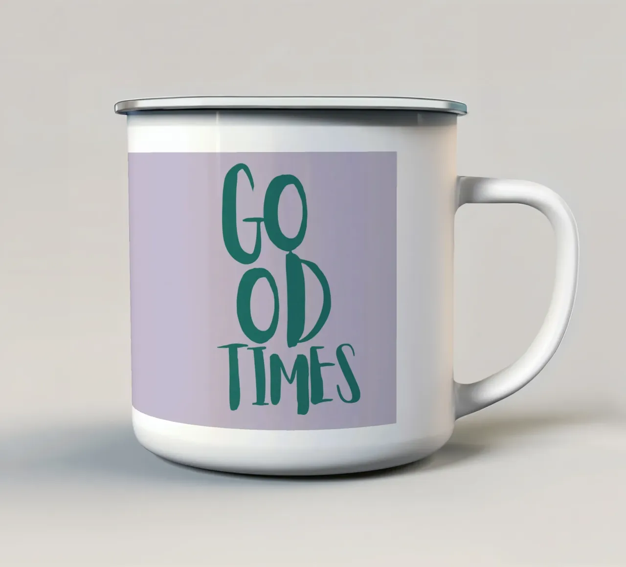 Good Times tazza in smalto da PurePeachStudio