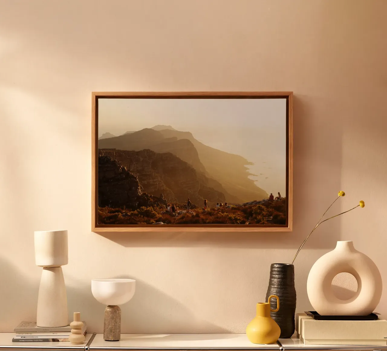 Tafelbergen, Zuid-Afrika canvas van fotokunst