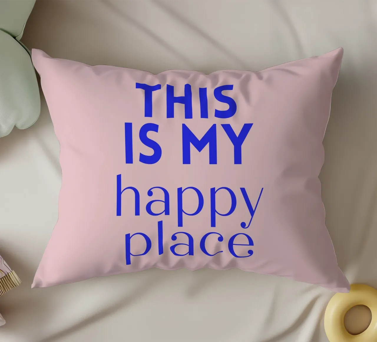 This is my happy place cuscino da PurePeachStudio