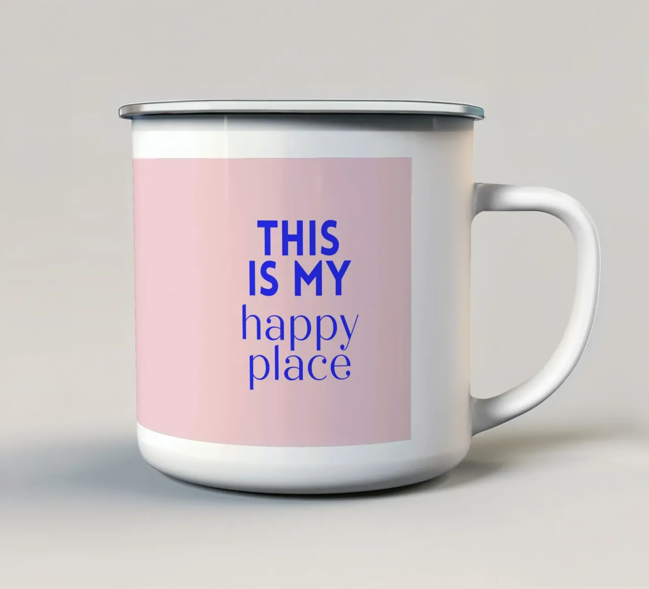 This is my happy place tazza in smalto da PurePeachStudio