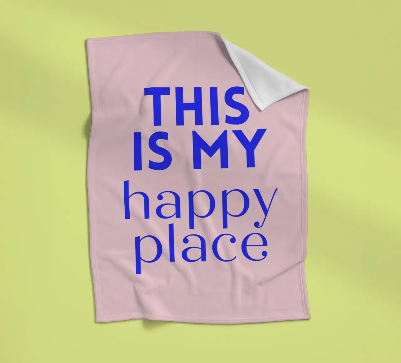 This is my happy place coperta in pile da PurePeachStudio
