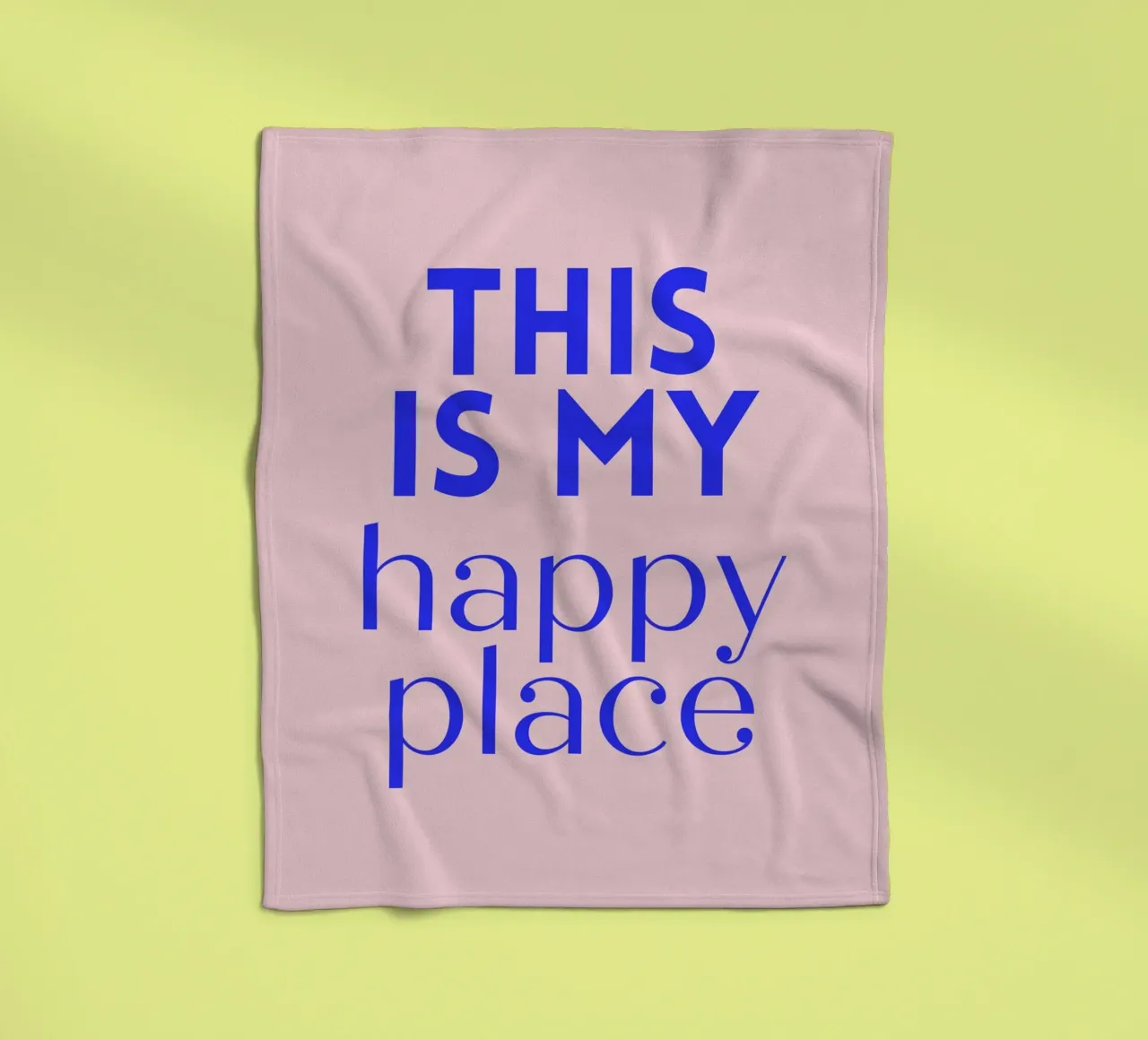 This is my happy place coperta in pile da PurePeachStudio