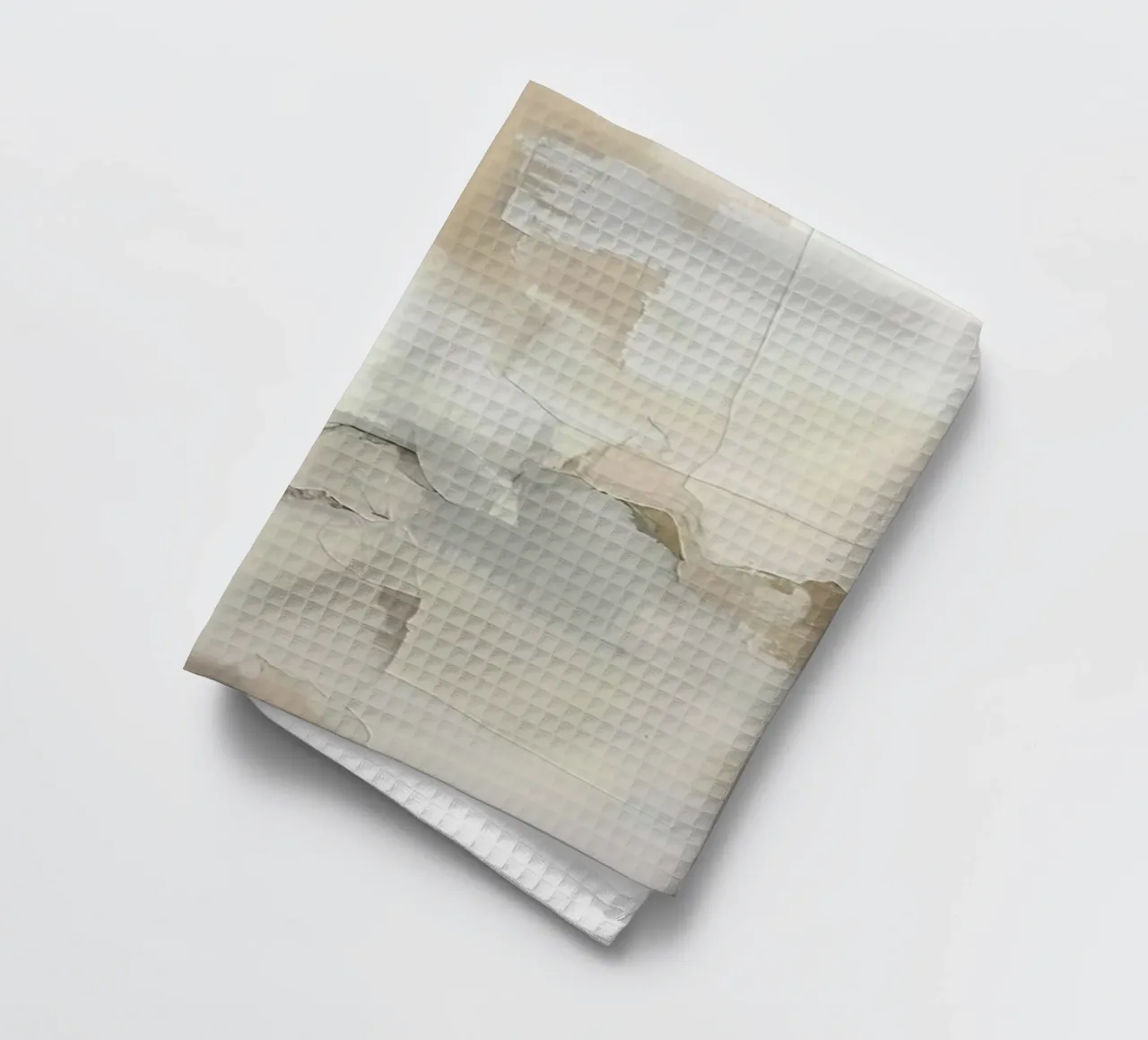 Peinture abstraite texturée dans des tons neutres torchon de DesignDoodle