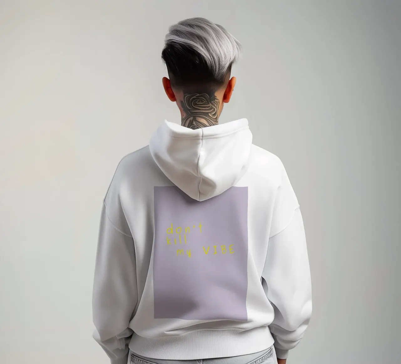 Don't kill my vibe felpa con cappuccio da PurePeachStudio
