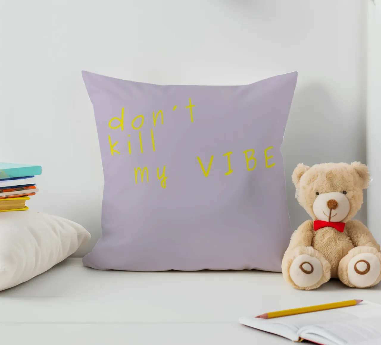 Don't kill my vibe cuscino da PurePeachStudio