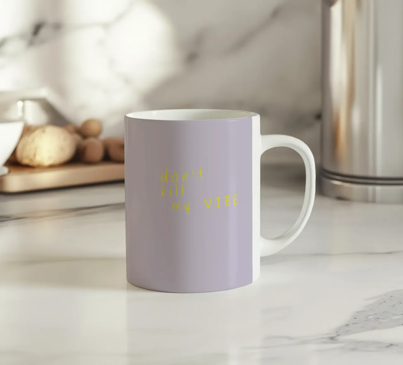 Don't kill my vibe tazza in ceramica da PurePeachStudio