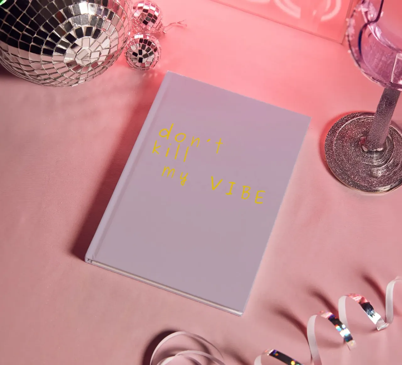 Don't kill my vibe notebook by PurePeachStudio
