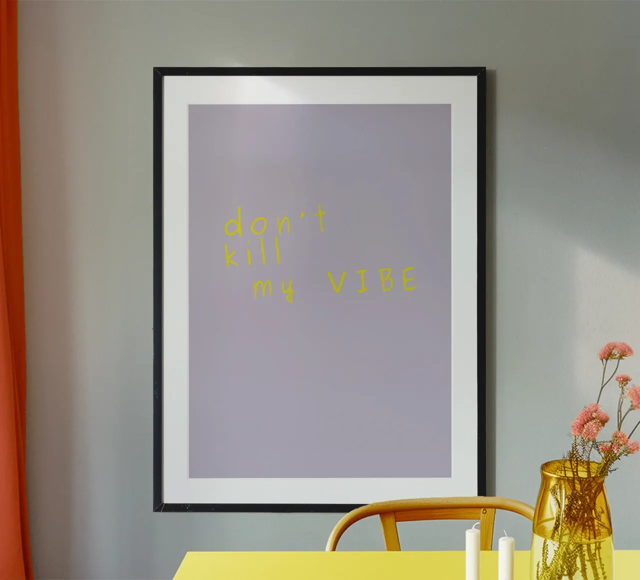 Don't kill my vibe carta hahnemühle da PurePeachStudio