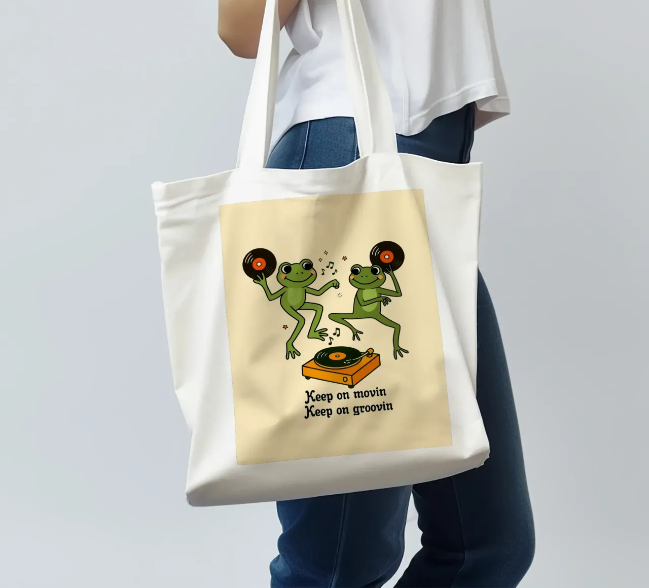 Continuate a muovervi, continuate a muovervi...". borsa in juta da Taika Tori Art
