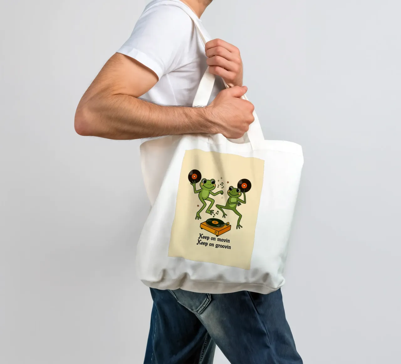 Continuate a muovervi, continuate a muovervi...". borsa in juta da Taika Tori Art
